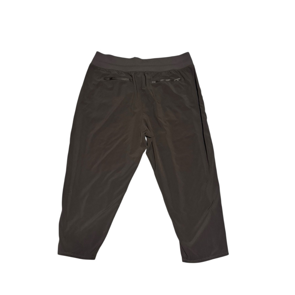 Athleta Nolita Ankle Cropped Tapered Pant Slim Casual Athleisure Brown Size 20 - Picture 2 of 6